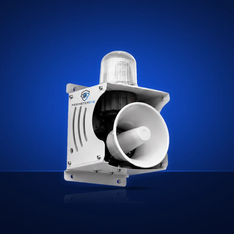 PerimeterEye siren and strobe in white